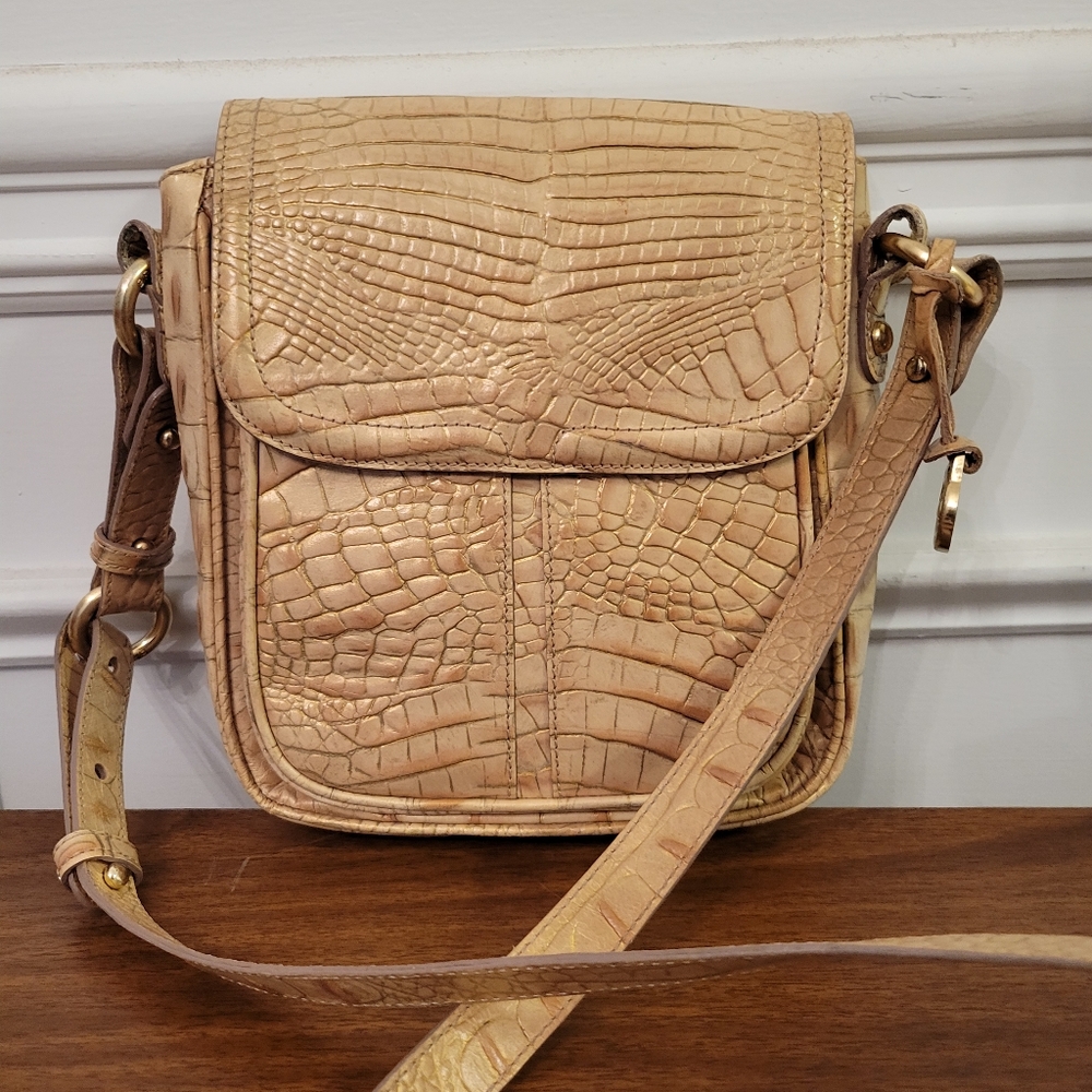 Brahmin Tan Crossbody Bag